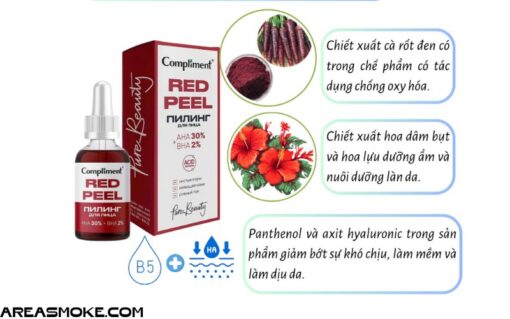 Tẩy da chết hóa học Compliment Red Peel 27ml